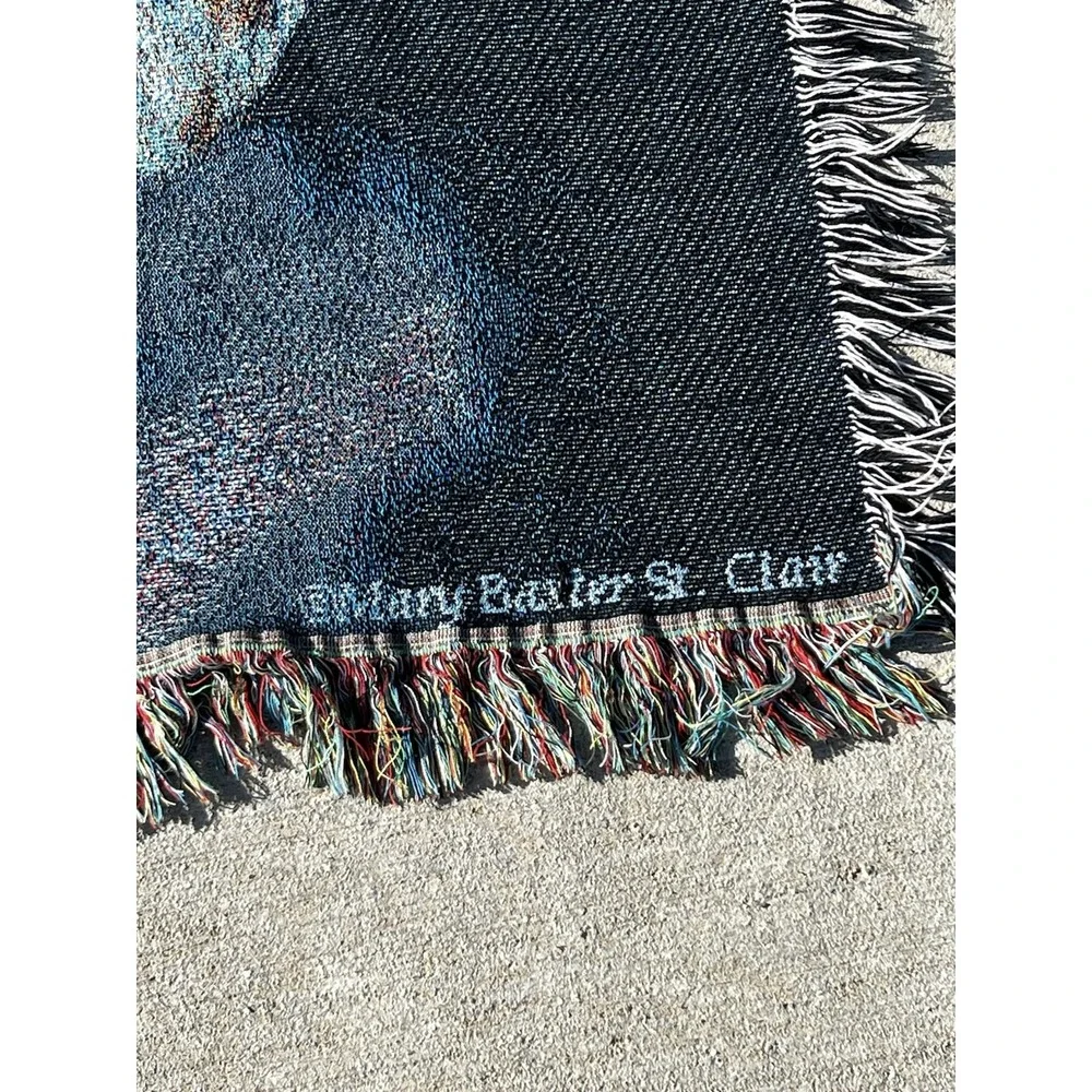 Mary Baxter St. Clair Messenger of Love Angel Tapestry‎ Throw Blanket 52x60